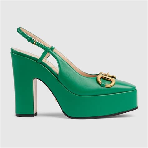 décolleté donna Gucci Verdi tacco alto Size 39 